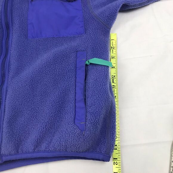 Vintage Patagonia 1990 Synchilla Full Zip Retro X Fleece Jacket Purple Womens 12 - Picture 5 of 12